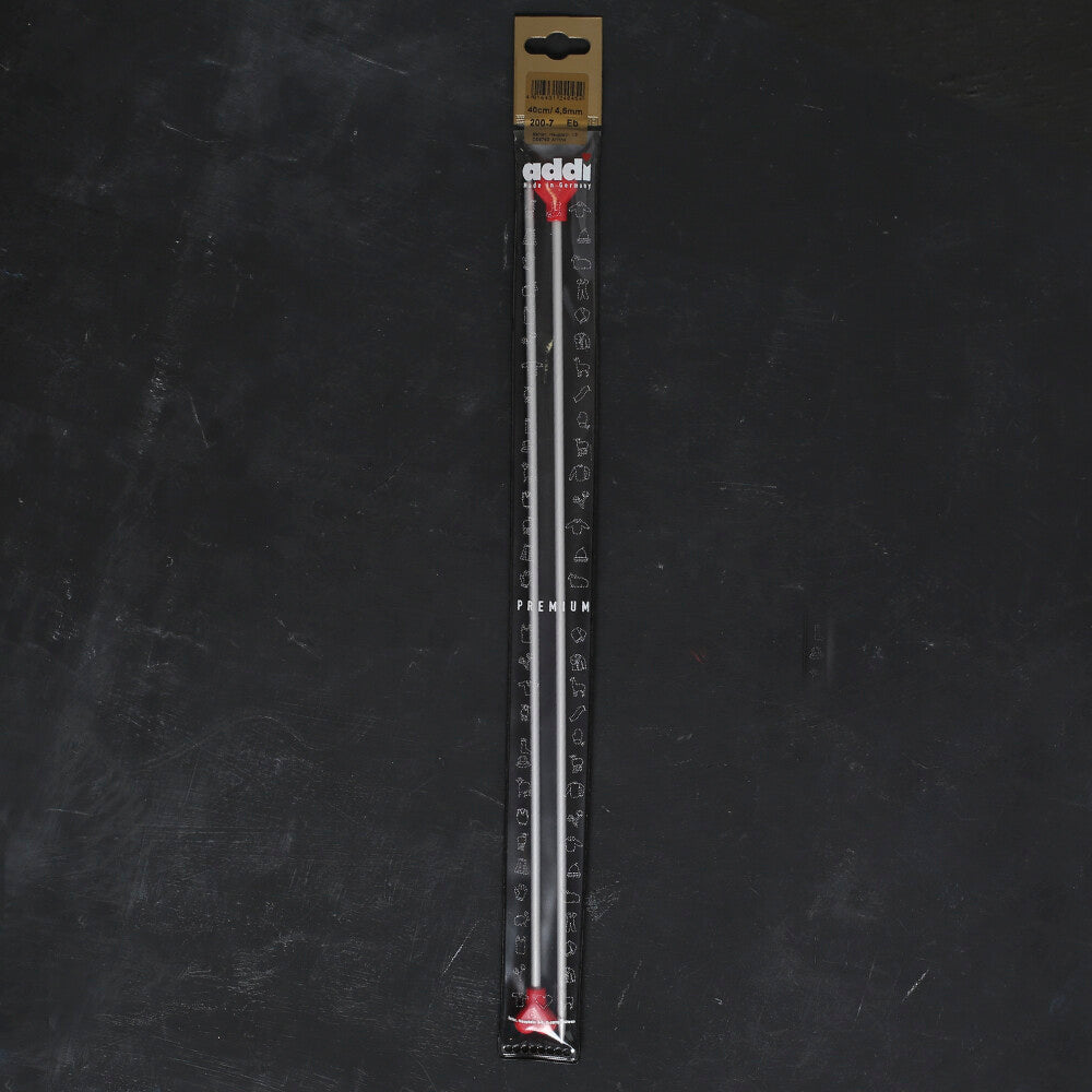 ADDI KALPLİ 4,5MM 40CM KLASİK ALÜMİNYUM ÖRGÜ ŞİŞİ - 200-7